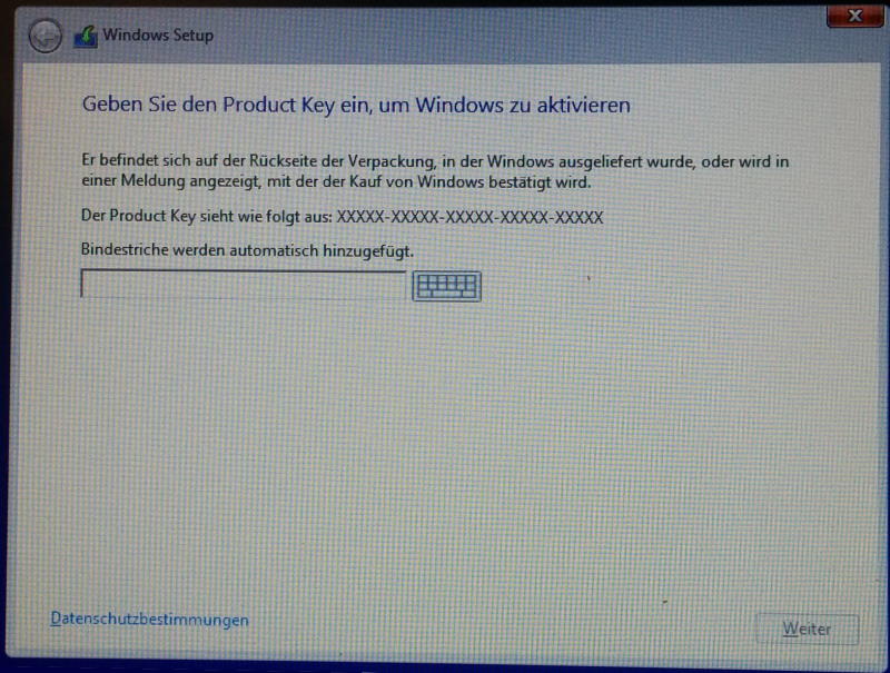 Lizenzschlüssel auf UEFI-BIOS auslesen